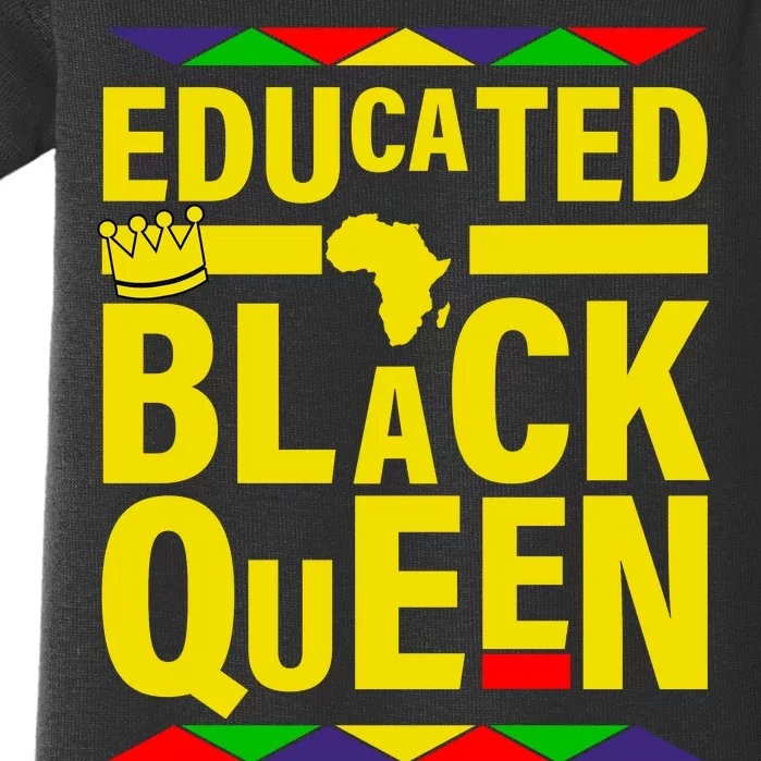 Educated Black Queen Baby Bodysuit