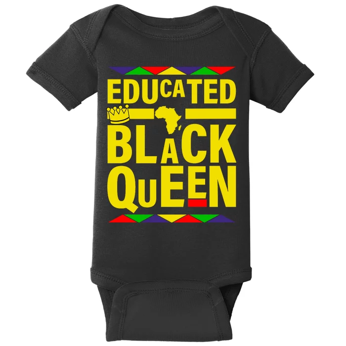 Educated Black Queen Baby Bodysuit