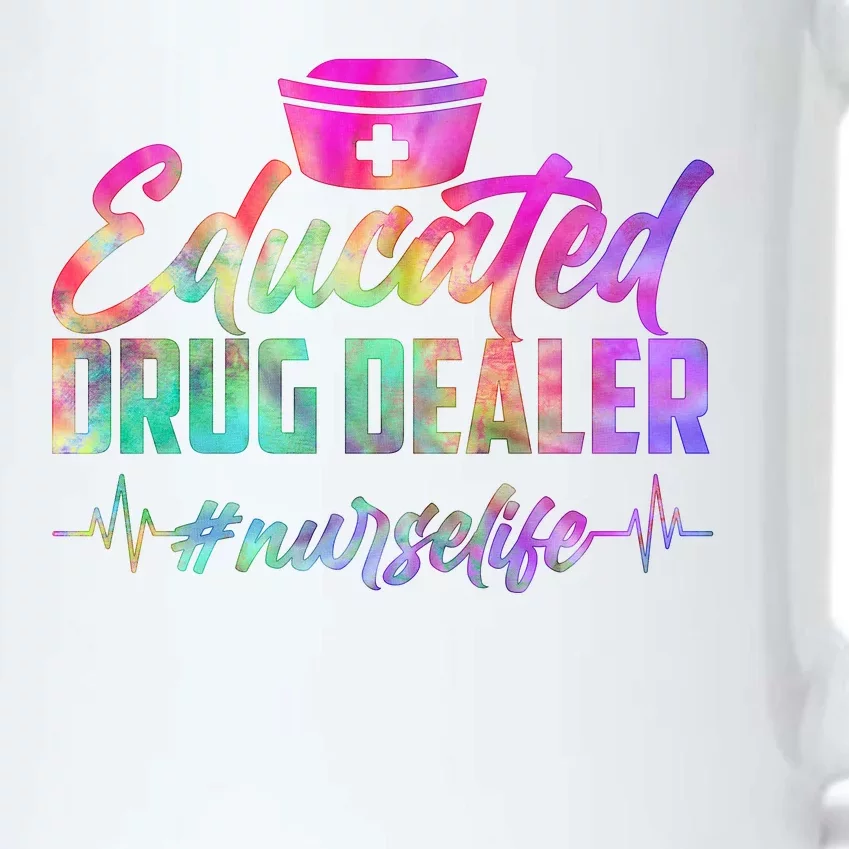 Educated Drug Dealer Nurselife Black Color Changing Mug