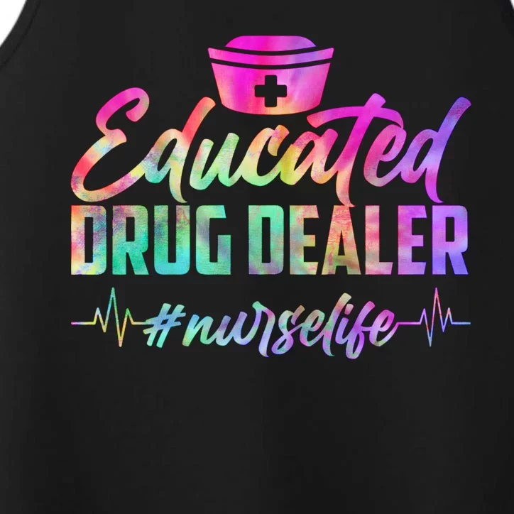 Educated Drug Dealer Nurselife Performance Tank