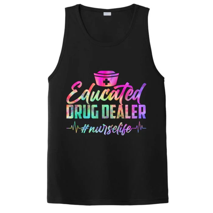 Educated Drug Dealer Nurselife Performance Tank