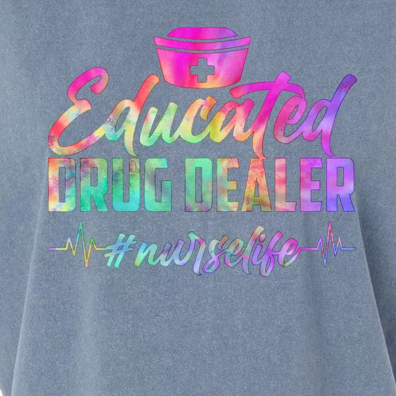 Educated Drug Dealer Nurselife Garment-Dyed Women's Muscle Tee