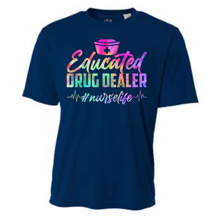 Educated Drug Dealer Nurselife Cooling Performance Crew T-Shirt