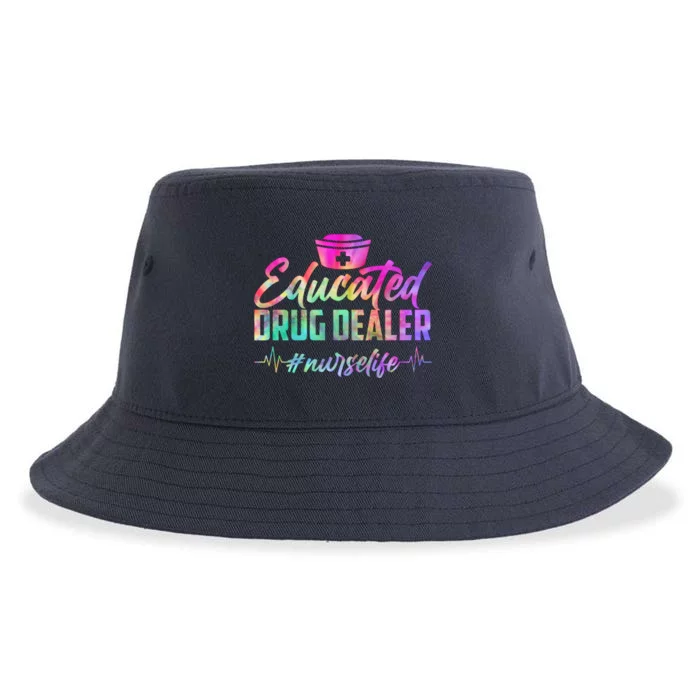 Educated Drug Dealer Nurselife Sustainable Bucket Hat