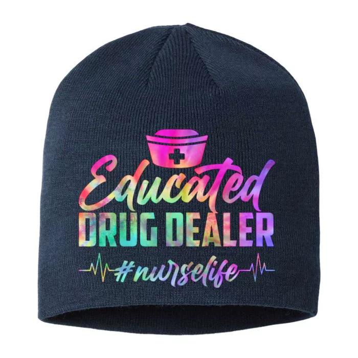 Educated Drug Dealer Nurselife 8 1/2in Sustainable Knit Beanie