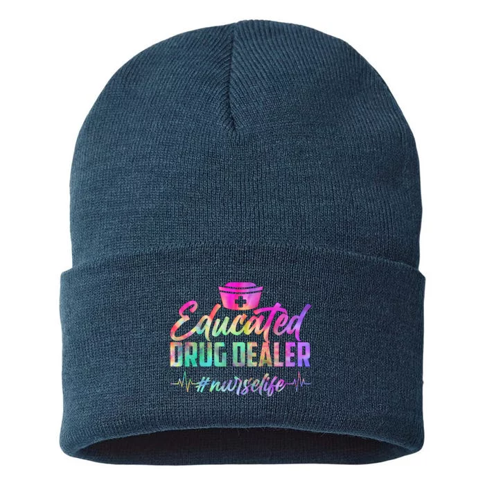 Educated Drug Dealer Nurselife Sustainable Knit Beanie