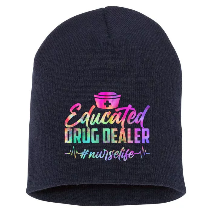 Educated Drug Dealer Nurselife Short Acrylic Beanie