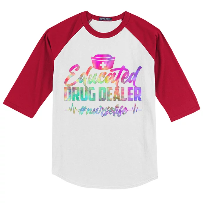 Educated Drug Dealer Nurselife Kids Colorblock Raglan Jersey