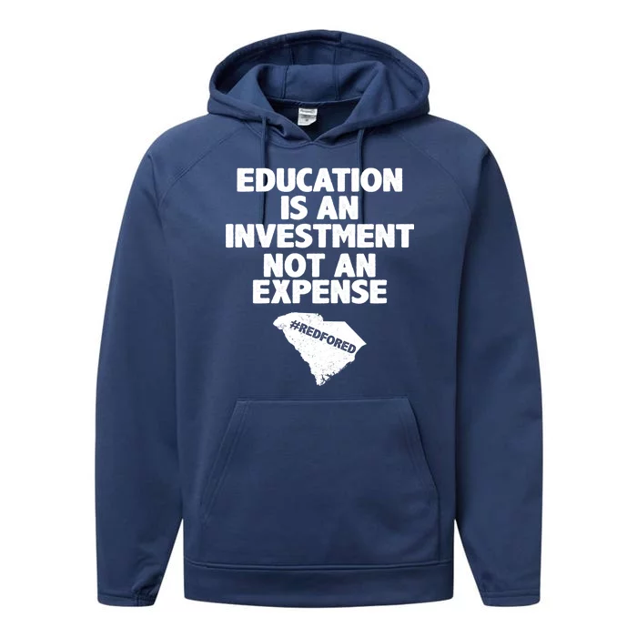 Education Is An Investment Not An Expense Performance Fleece Hoodie