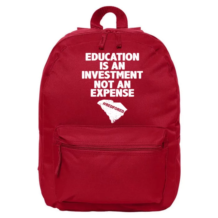 Education Is An Investment Not An Expense 16 in Basic Backpack