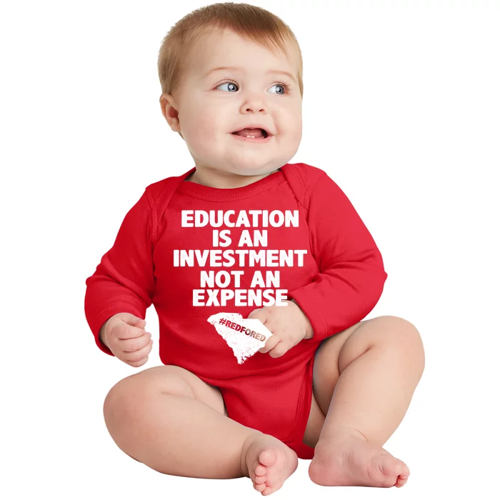 Education Is An Investment Not An Expense Baby Long Sleeve Bodysuit