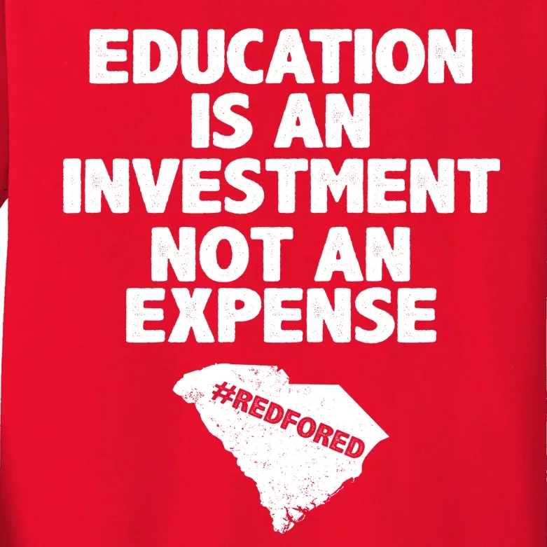 Education Is An Investment Not An Expense Kids Long Sleeve Shirt