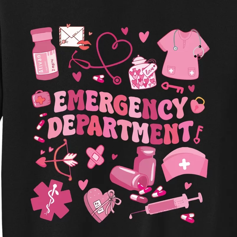 Emergency Department Valentine Funny Er Nurse Sweatshirt