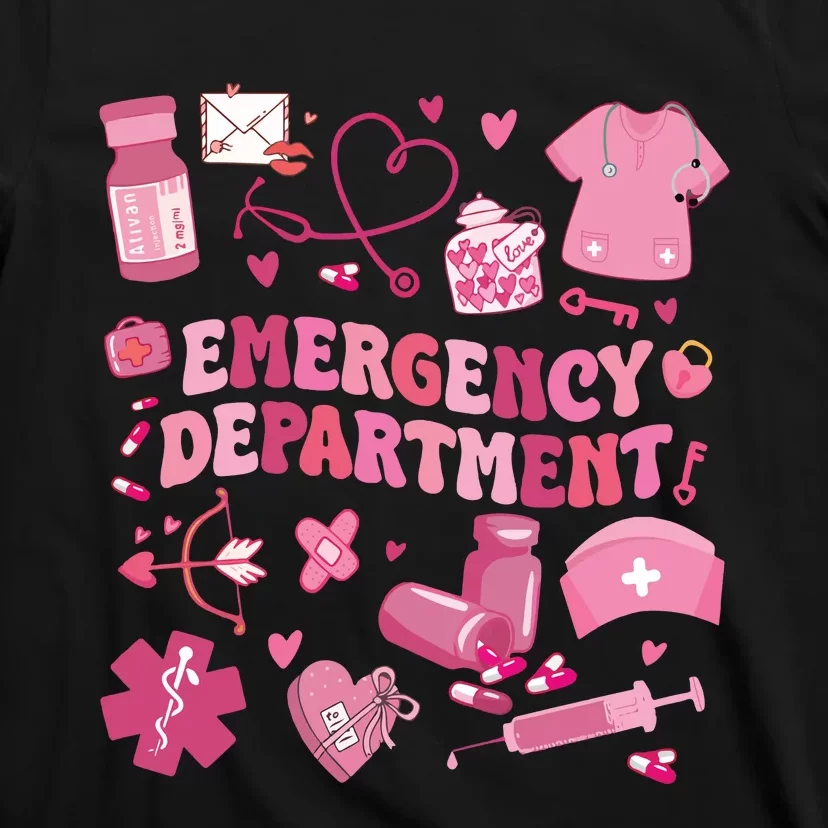 Emergency Department Valentine Funny Er Nurse T-Shirt