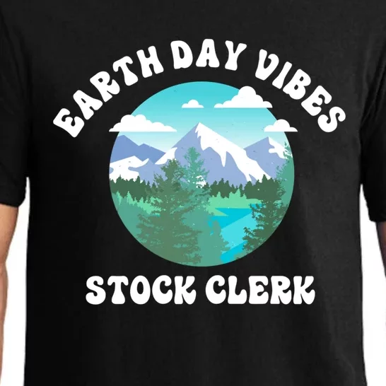 Earth Day Vibes Stock Clerk Gift Pajama Set