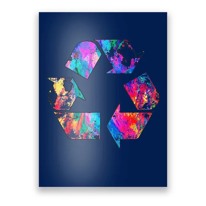 Earth Day Vintage Recycle Reduce Reuse Waste Logo Gift Poster