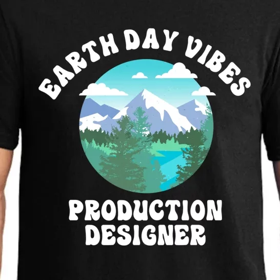 Earth Day Vibes Production Designer Meaningful Gift Pajama Set