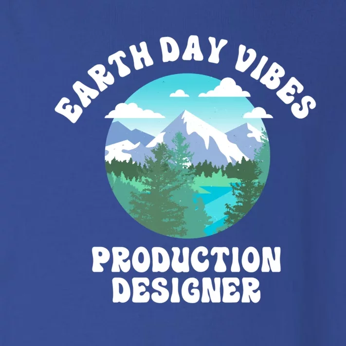 Earth Day Vibes Production Designer Meaningful Gift Toddler Long Sleeve Shirt