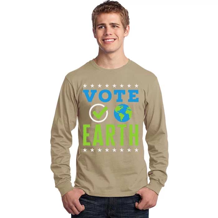 Earth Day Vote Earth Planet Environmental Awareness Long Sleeve Shirt