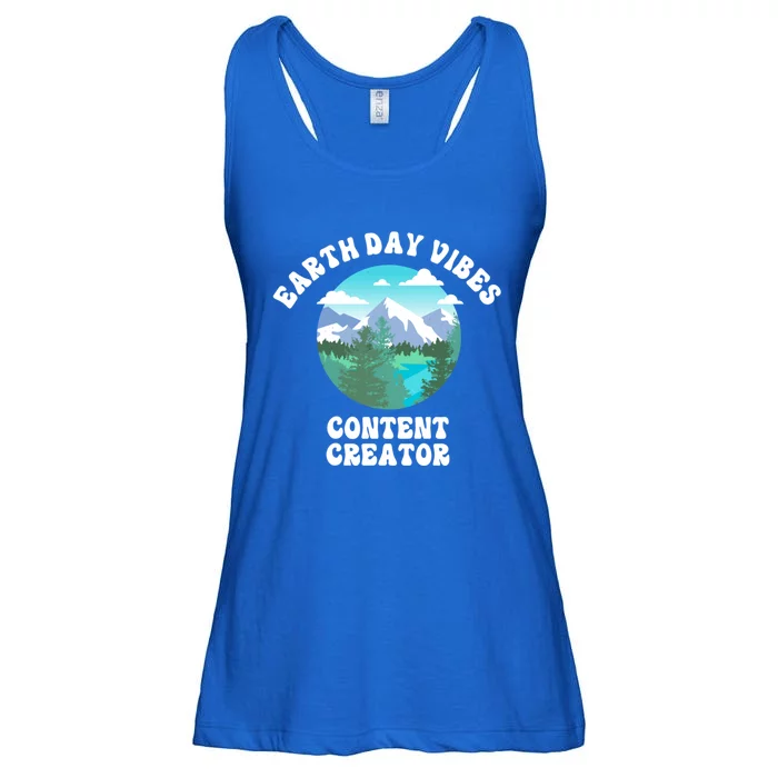 Earth Day Vibes Content Creator Gift Ladies Essential Flowy Tank