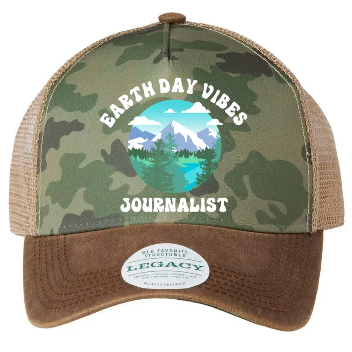 Earth Day Vibes Journalist Gift Legacy Tie Dye Trucker Hat