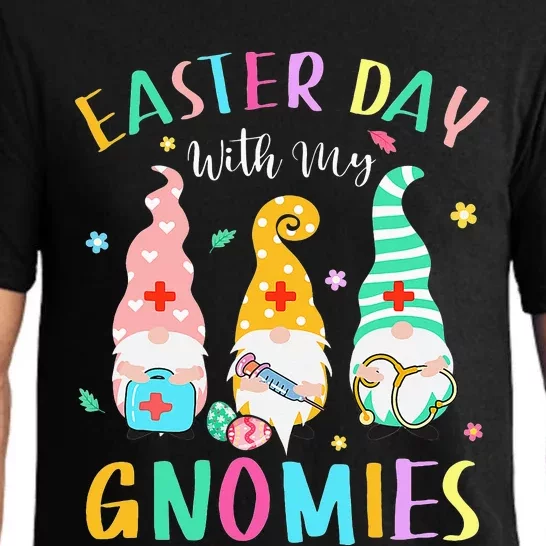 Easter Day With My Gnomies Nurse Life Stethoscope Gnomes Pajama Set