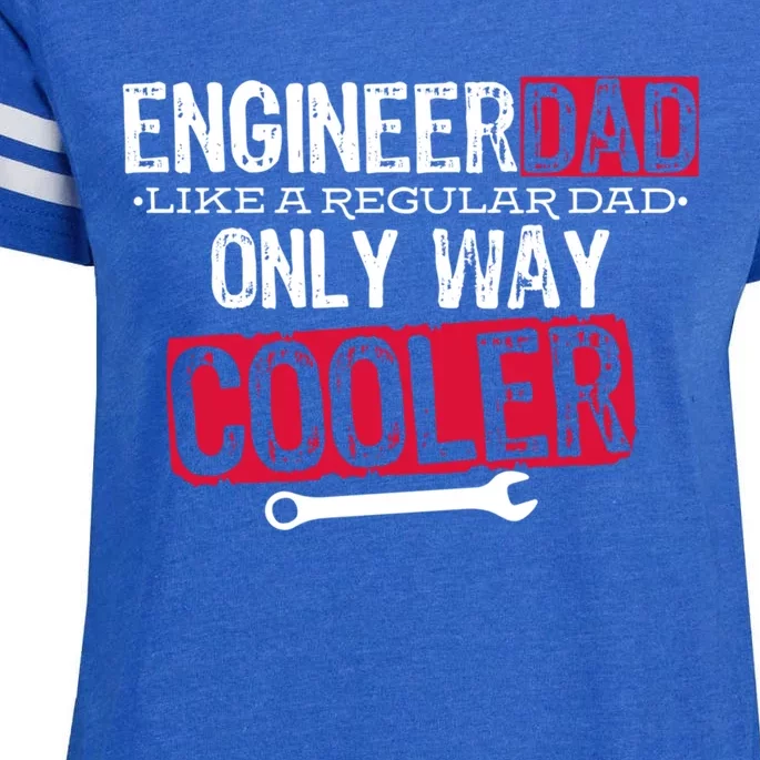 Engineer Dad Way Cooler Gift Enza Ladies Jersey Football T-Shirt