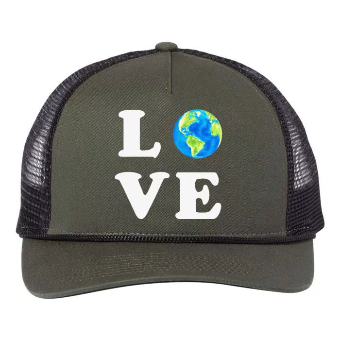 Earth Day Women Environment Retro Rope Trucker Hat Cap