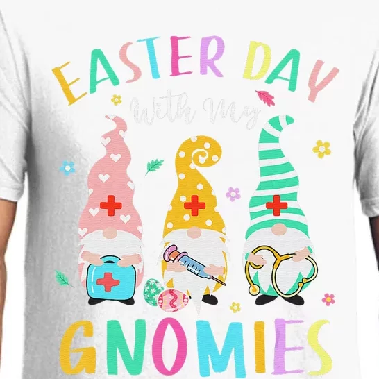 Easter Day With My Gnomies Nurse Life Stethoscope Gnomes Pajama Set