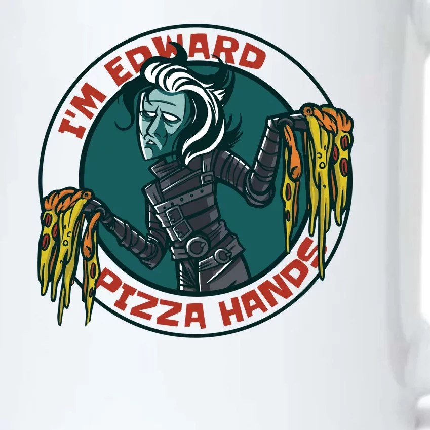 Edward Pizza Hands Parody Black Color Changing Mug