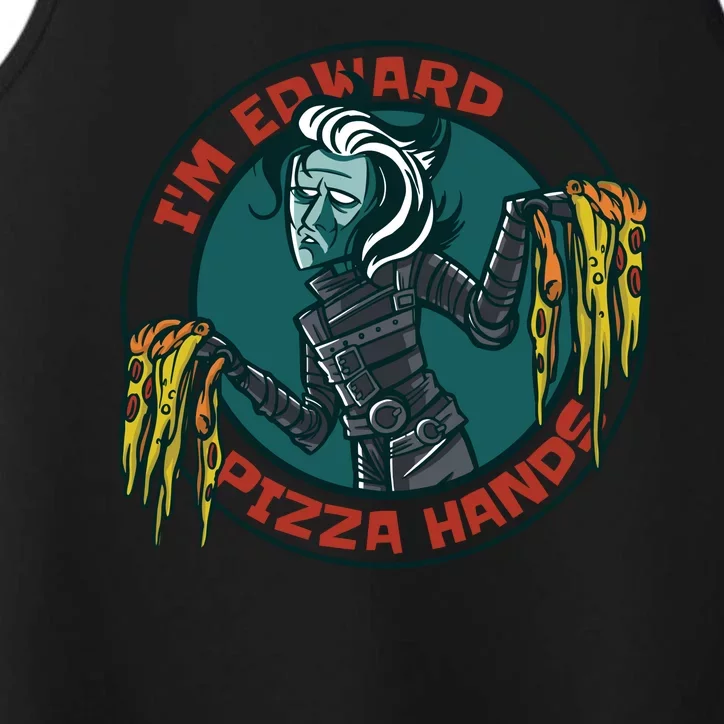 Edward Pizza Hands Parody Performance Tank