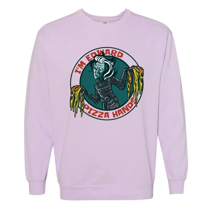 Edward Pizza Hands Parody Garment-Dyed Sweatshirt