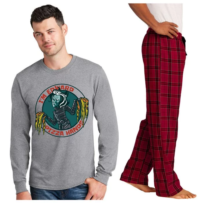 Edward Pizza Hands Parody Long Sleeve Pajama Set