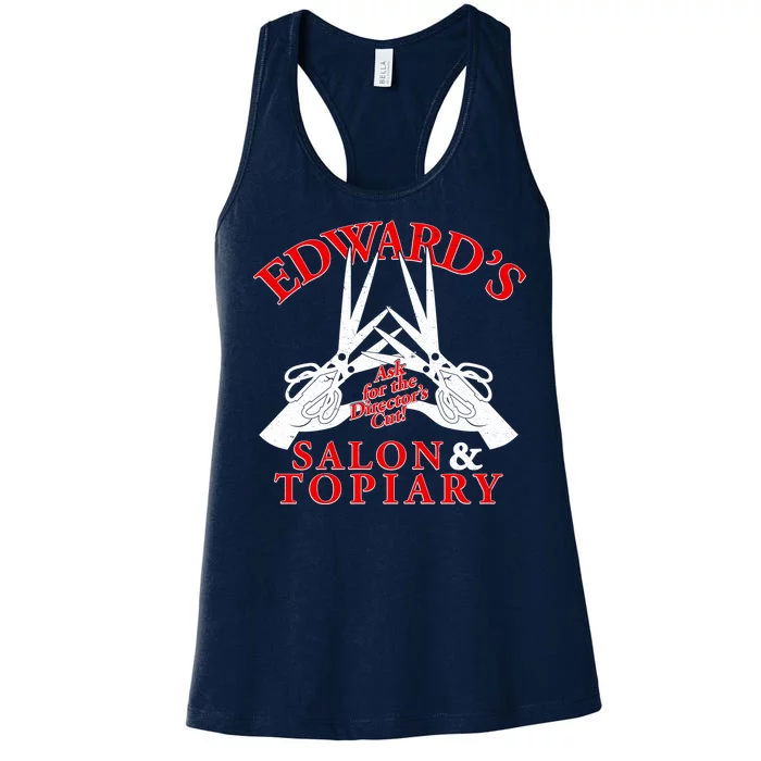 Edward's Salon & Topiary Women's Racerback Tank