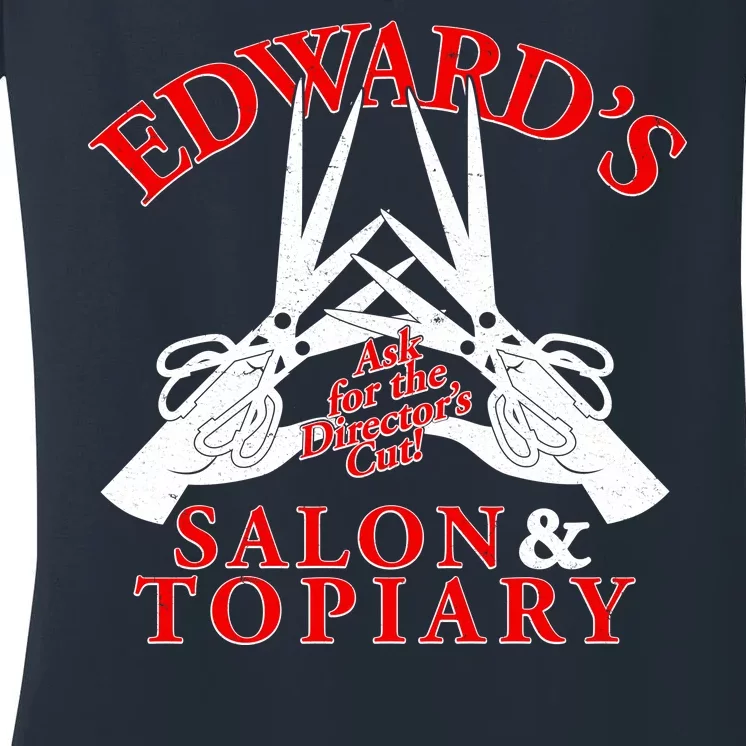 Edward's Salon & Topiary Women's V-Neck T-Shirt