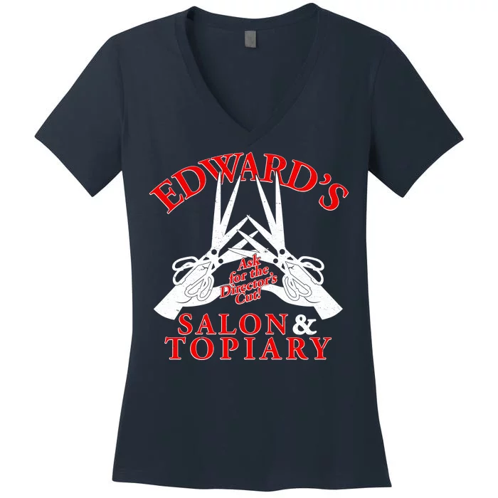 Edward's Salon & Topiary Women's V-Neck T-Shirt