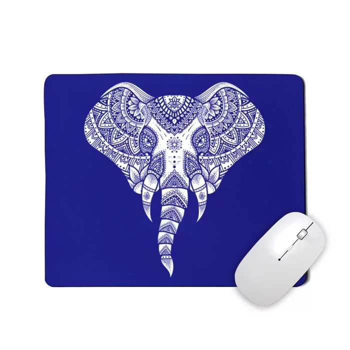 Elephant Dala Yoga Ornate Elephant Safary Animal Gift Mousepad