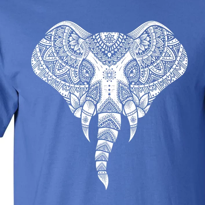 Elephant Dala Yoga Ornate Elephant Safary Animal Great Gift Tall T-Shirt