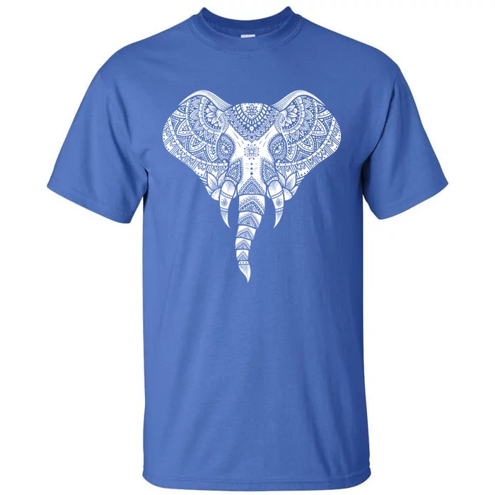 Elephant Dala Yoga Ornate Elephant Safary Animal Great Gift Tall T-Shirt