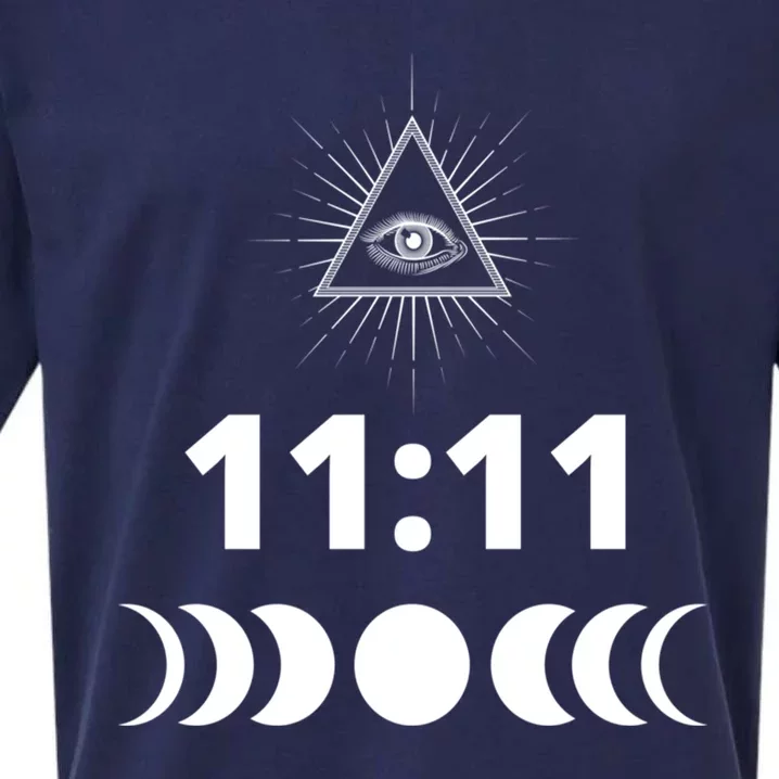 Eleven Eleven 11:11 Numerology Law Of Attraction New Age Sueded Cloud Jersey T-Shirt