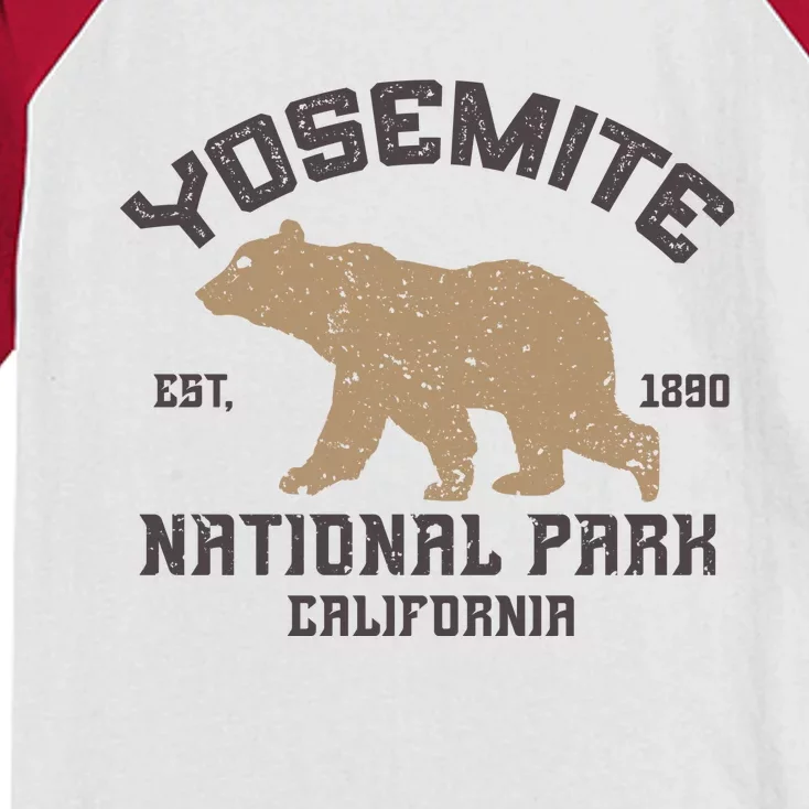 Yosemite National Park Kids Colorblock Raglan Jersey