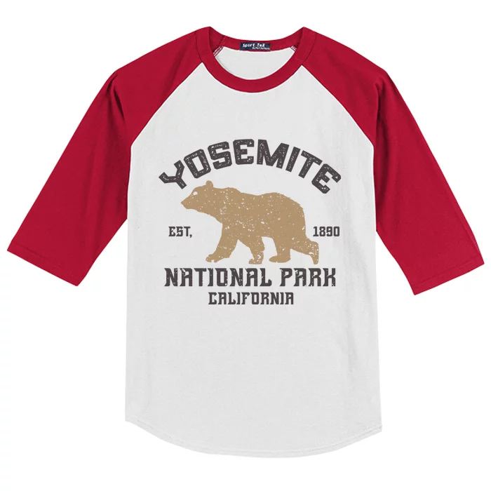 Yosemite National Park Kids Colorblock Raglan Jersey