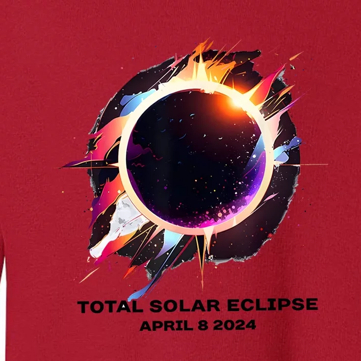 Eclipse Event 2024 Total Solar Eclipse Toddler Sweatshirt