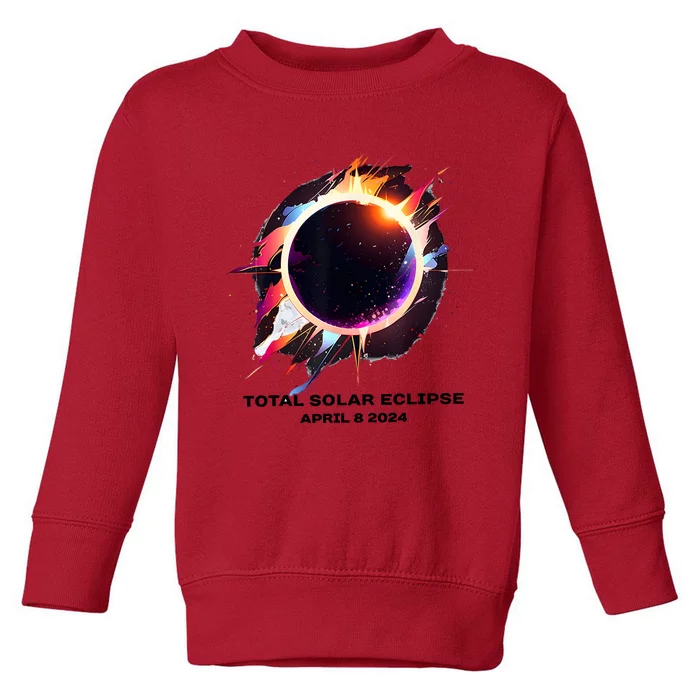 Eclipse Event 2024 Total Solar Eclipse Toddler Sweatshirt