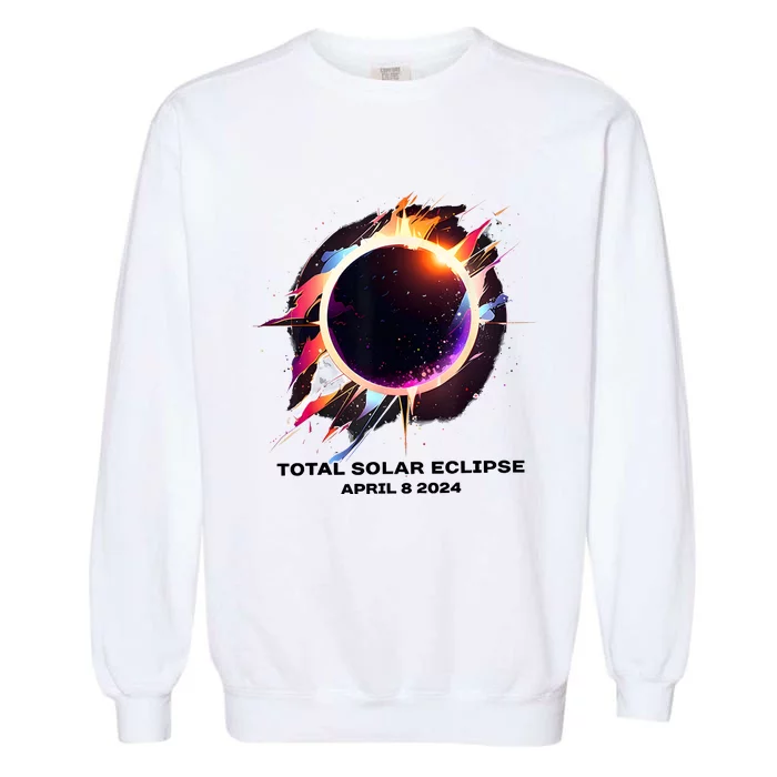 Eclipse Event 2024 Total Solar Eclipse Garment-Dyed Sweatshirt