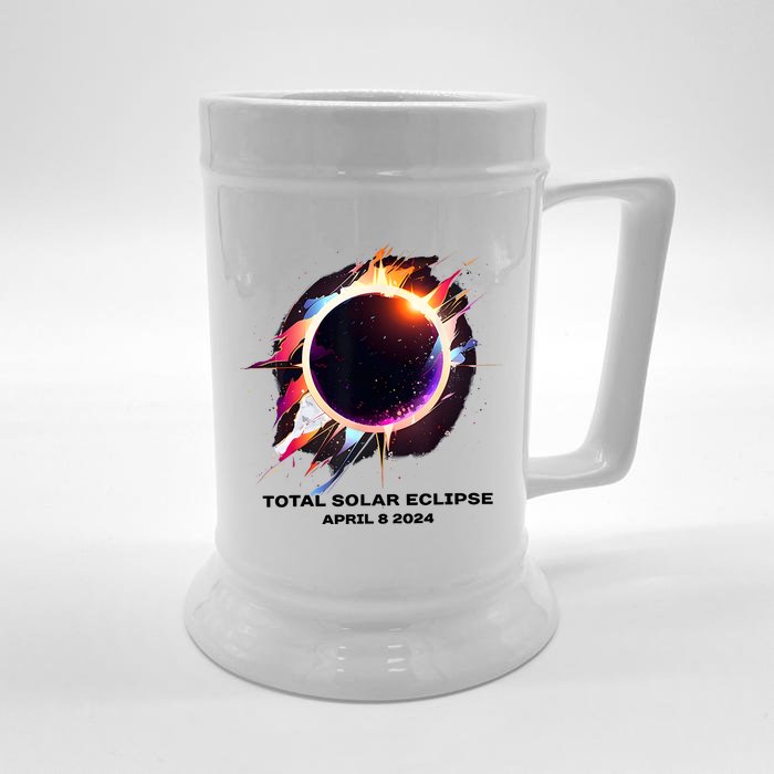 Eclipse Event 2024 Total Solar Eclipse Front & Back Beer Stein