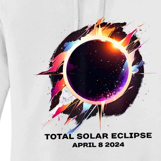 Eclipse Event 2024 Total Solar Eclipse Women's Pullover Hoodie