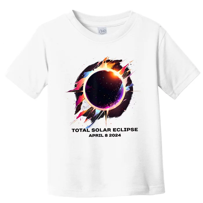 Eclipse Event 2024 Total Solar Eclipse Toddler T-Shirt