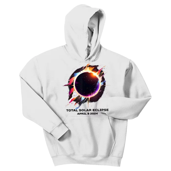 Eclipse Event 2024 Total Solar Eclipse Kids Hoodie