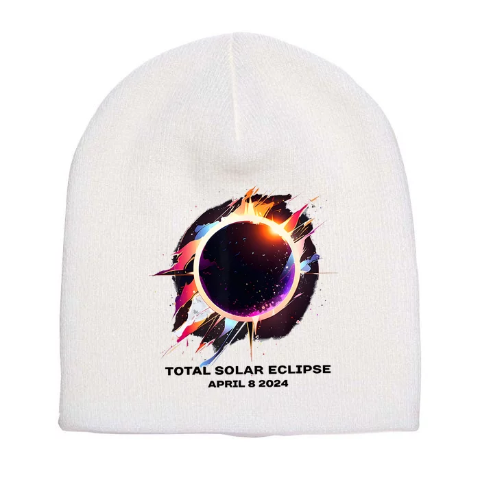 Eclipse Event 2024 Total Solar Eclipse Short Acrylic Beanie